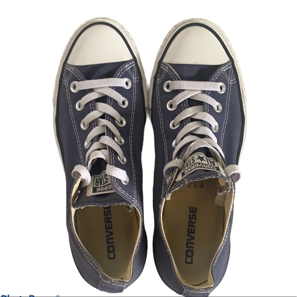 Converse Chuck Taylor Ox Low Navy Sneakers Sz 8 - Picture 4 of 6